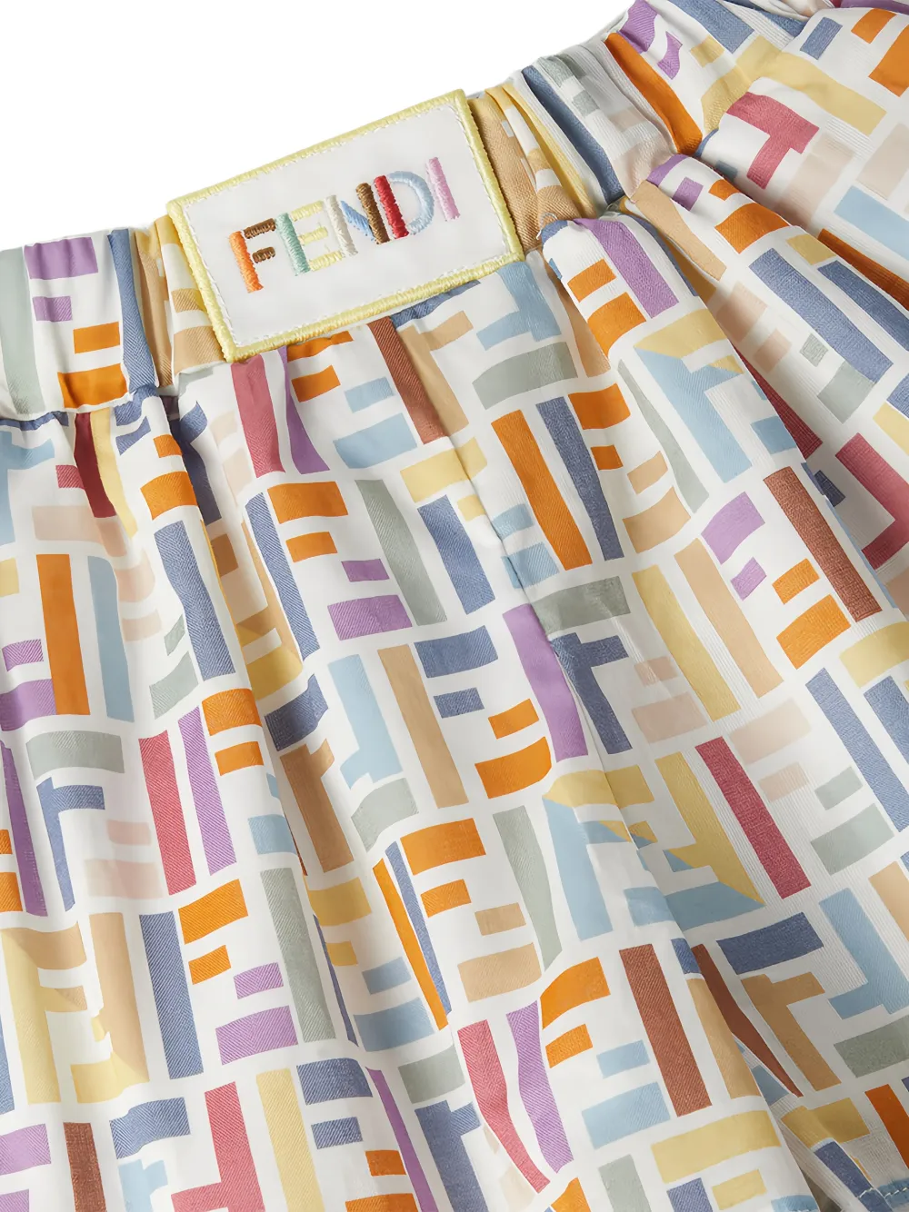 Fendi Kids Ballonshorts met FF-monogram Wit
