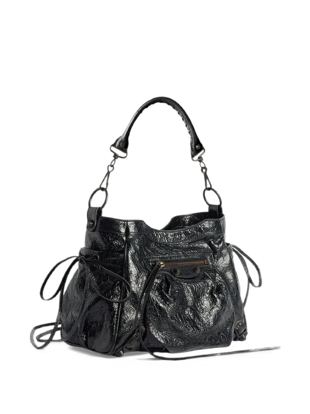 Balenciaga Kleine Le City bucket-tas Zwart