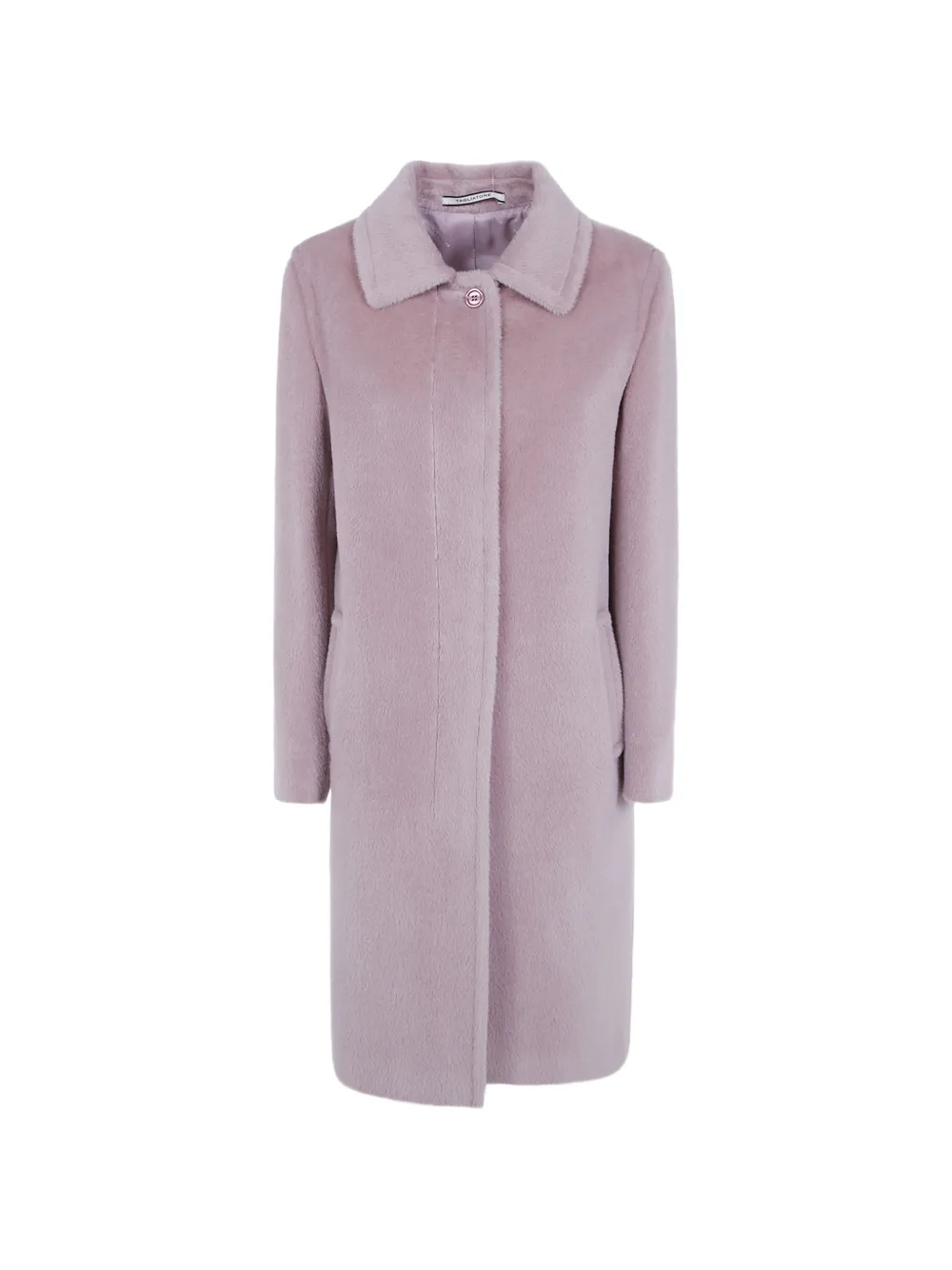 Tagliatore single-breasted alpaca coat - Pink