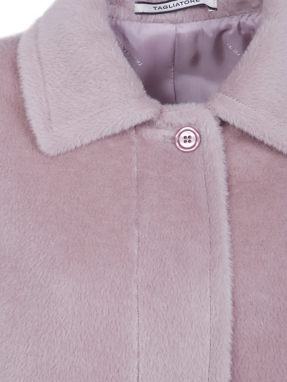 Tagliatore single-breasted alpaca coat Roze