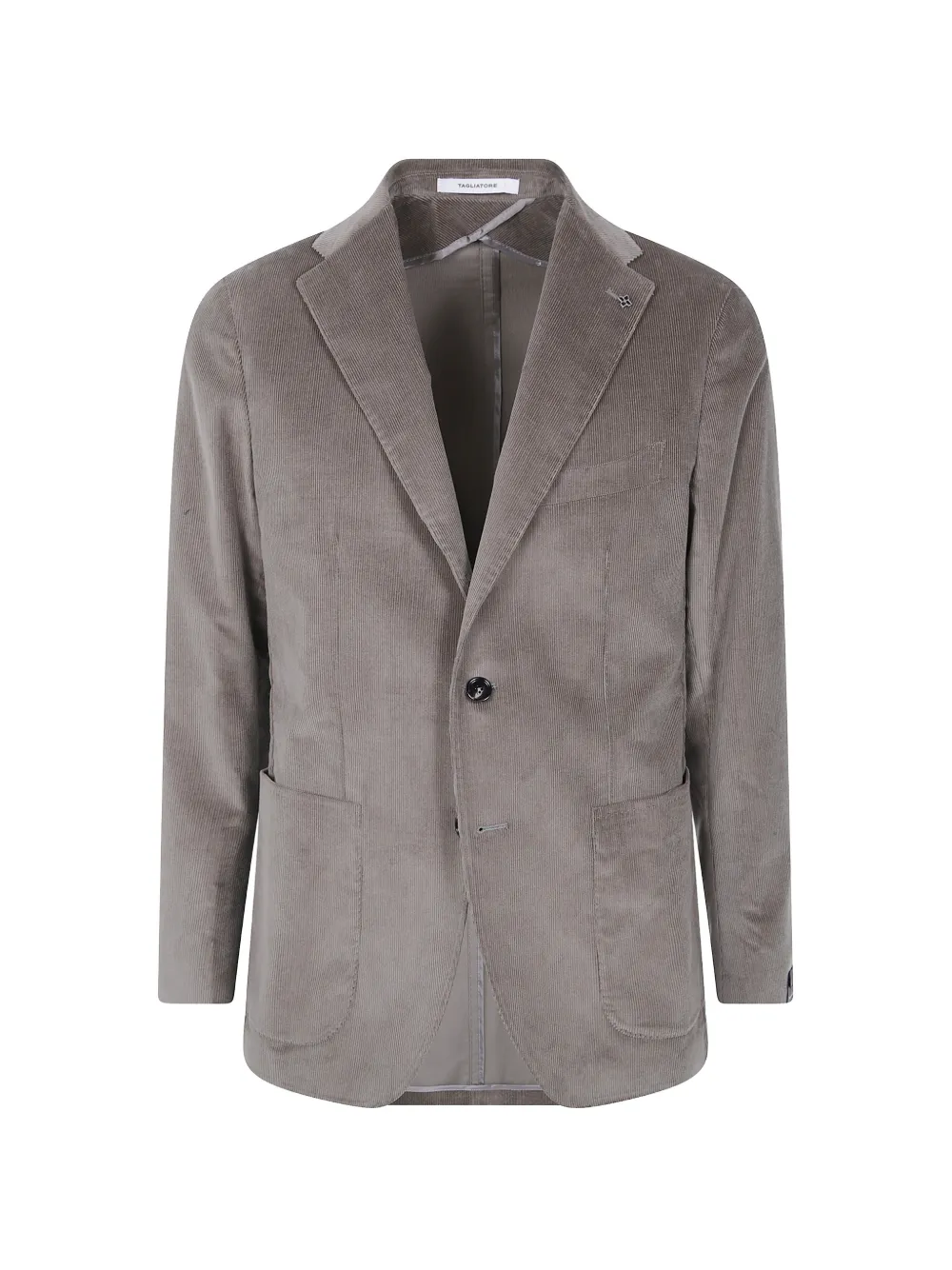 Tagliatore corduroy-texture single-breasted blazer - Marrone