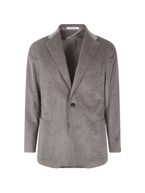 Tagliatore corduroy-texture single-breasted blazer