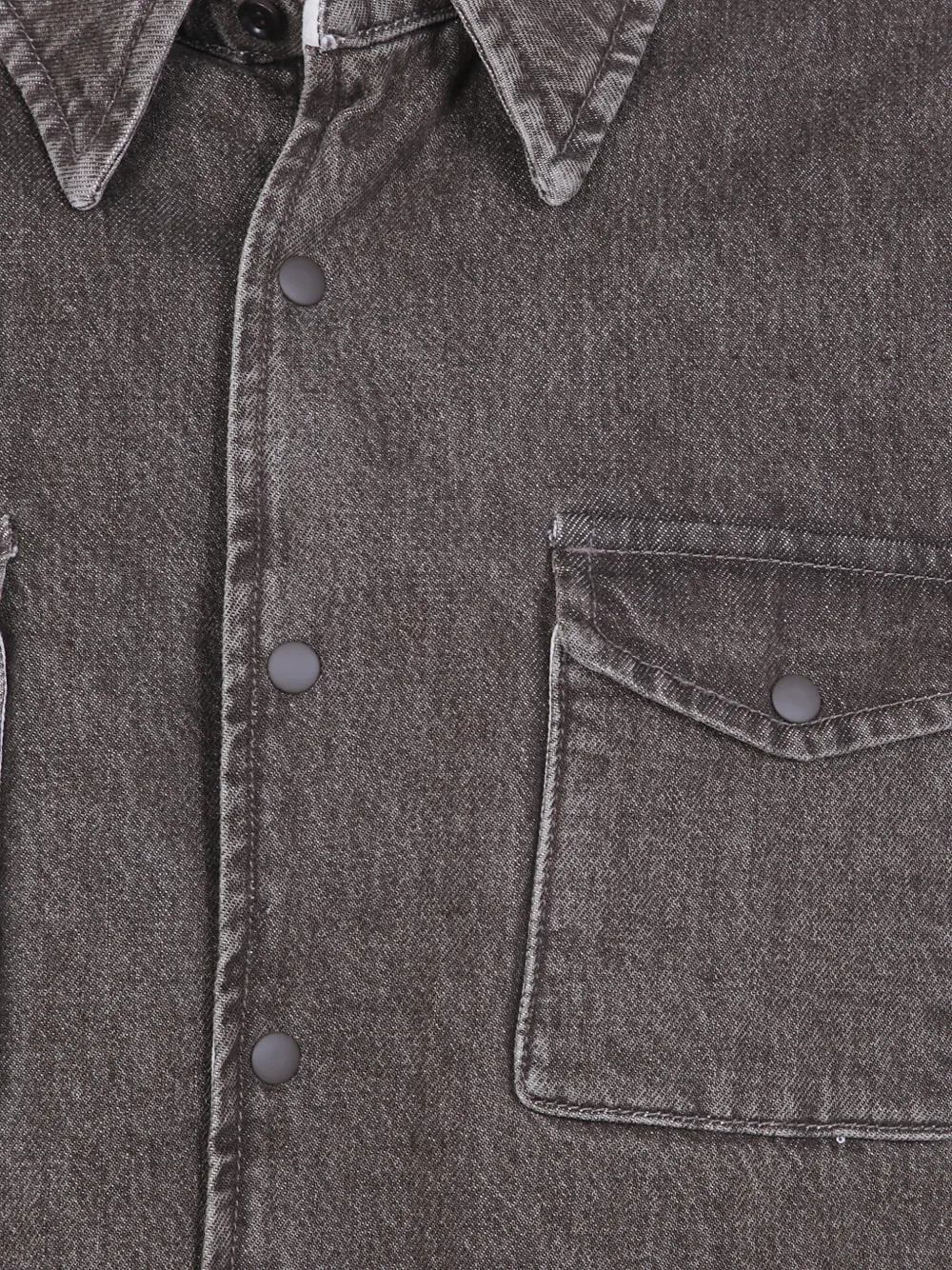 ASPESI Denim overhemd Bruin
