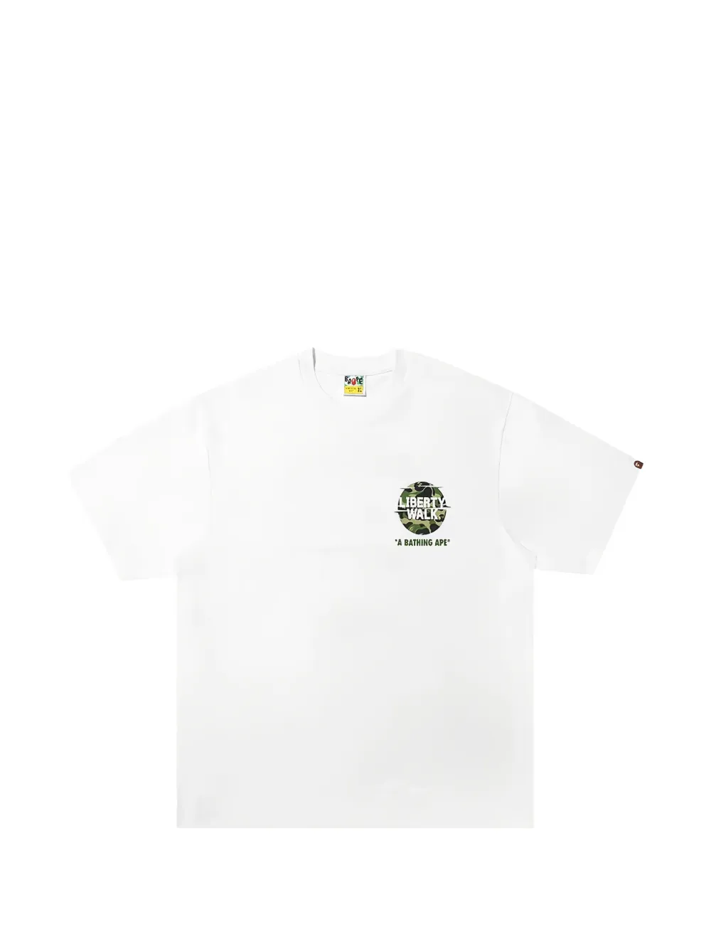 A BATHING APE x Liberty Walk ABC Camo T-shirt Wit