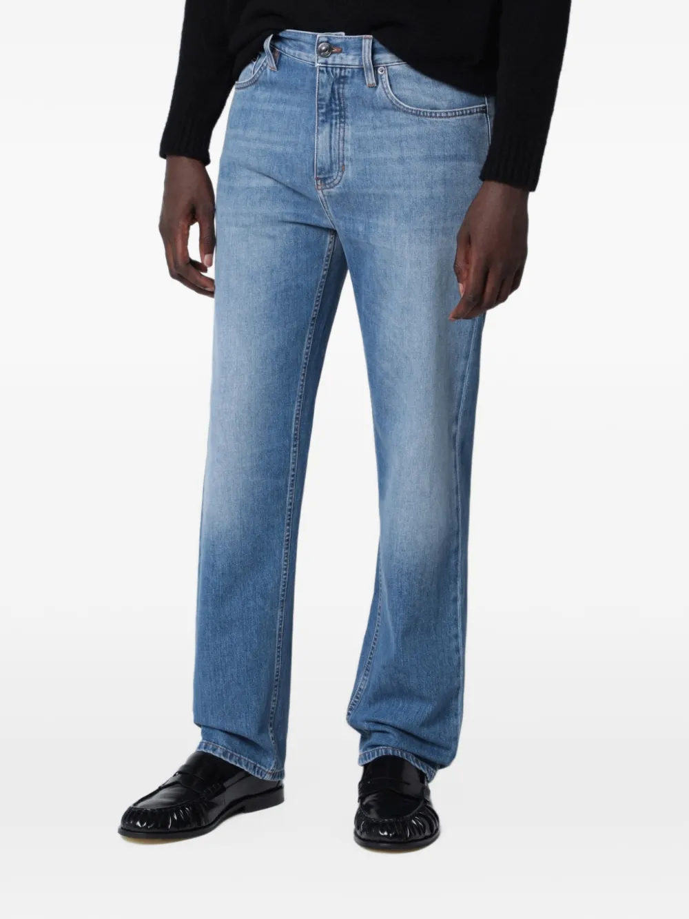 Zegna Roccia five-pocket jeans Blauw