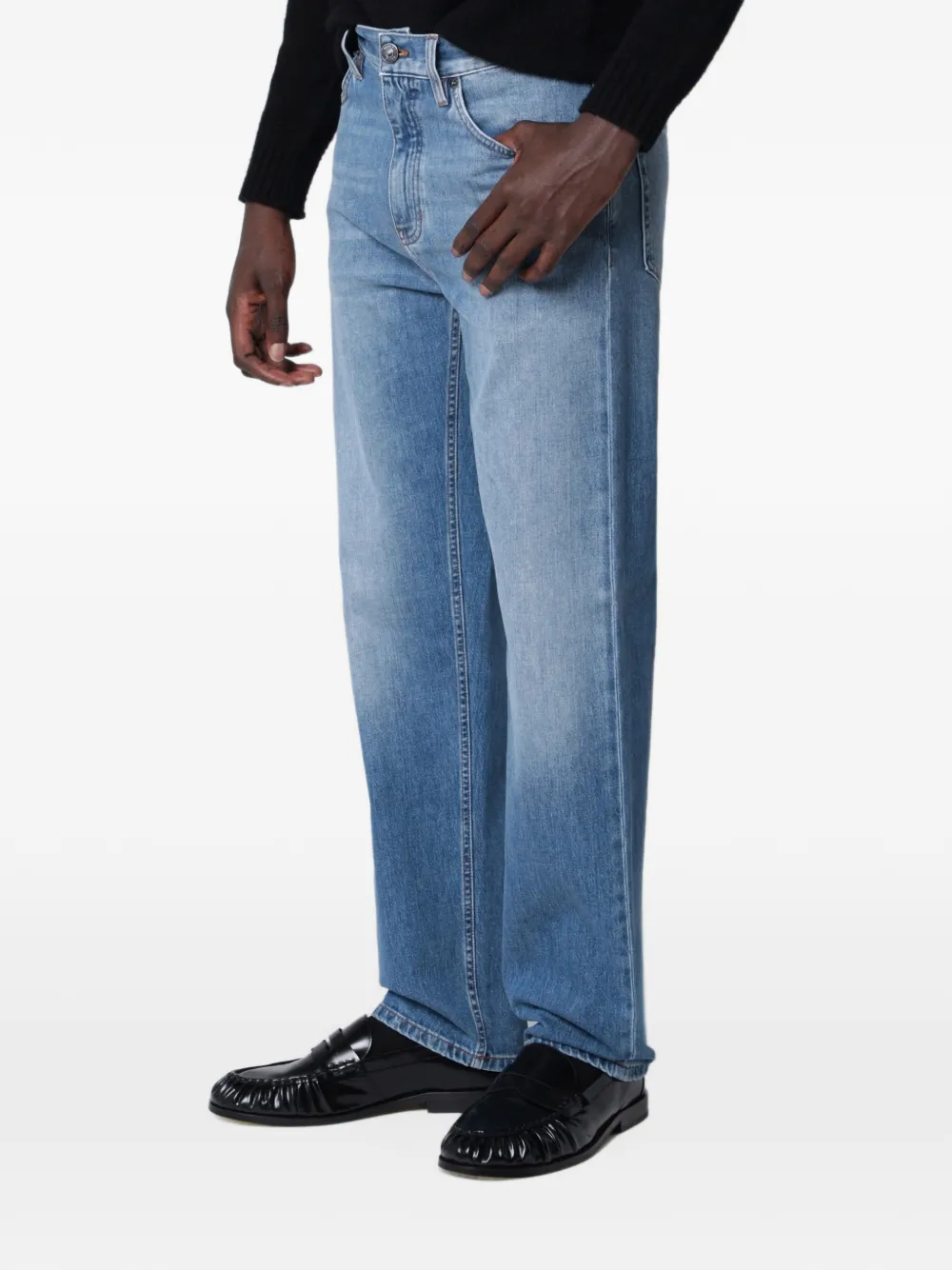 Zegna Roccia five-pocket jeans Blauw