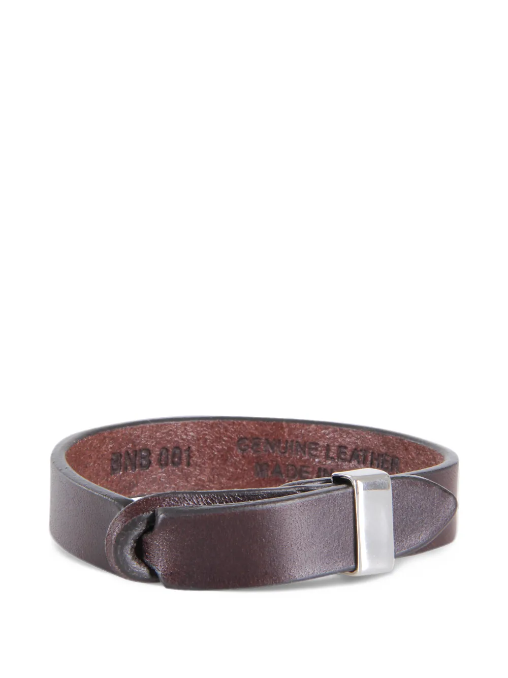 Orciani Bracciale Nobuckle in pelle - Marrone