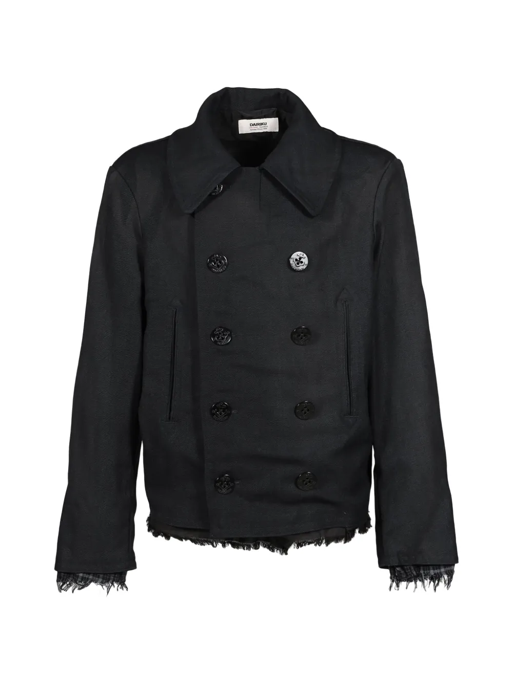 DAIRIKU Sunburn double-breasted coat - Nero