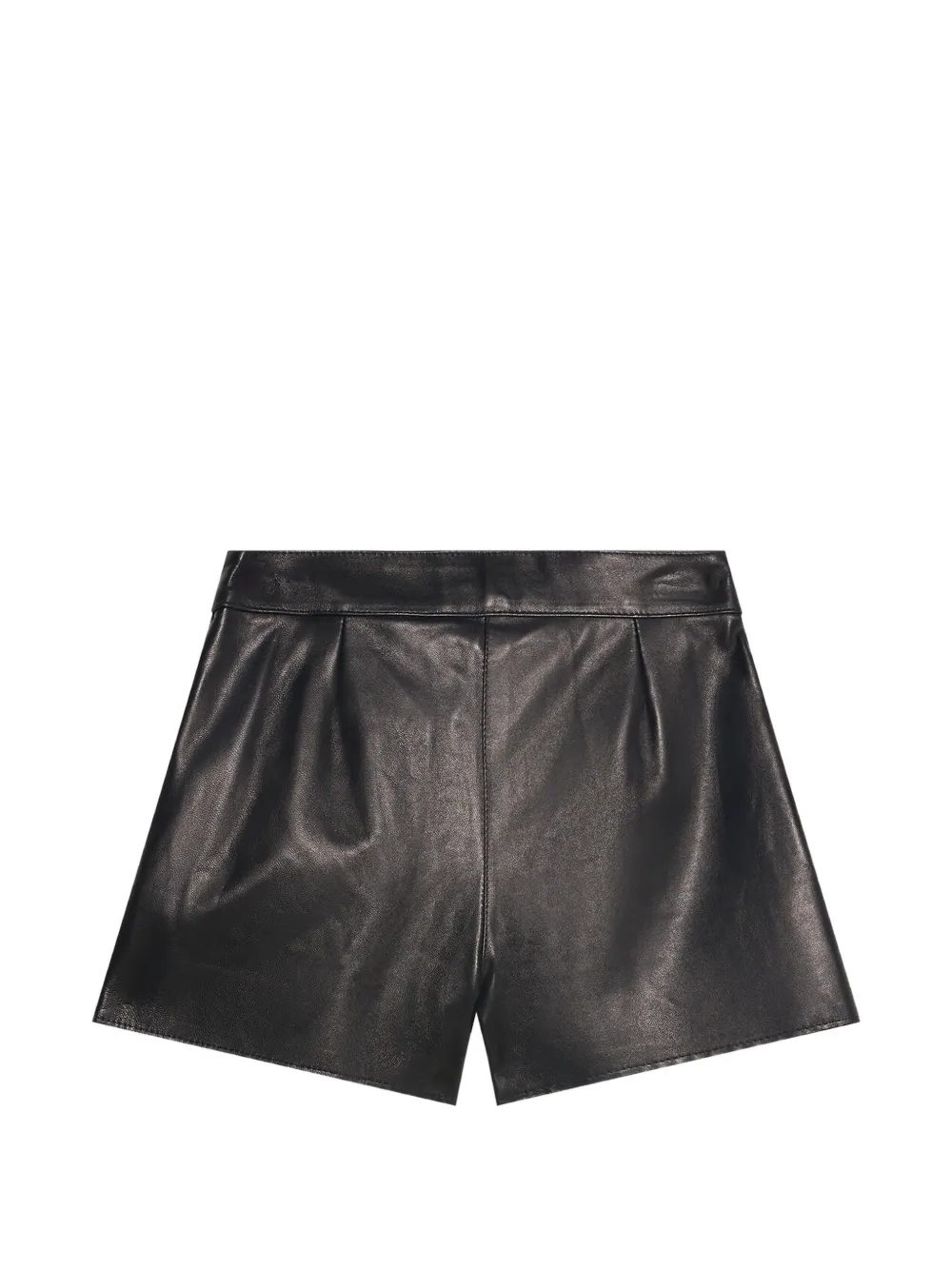Roberto Cavalli Junior cut-out leather shorts Zwart