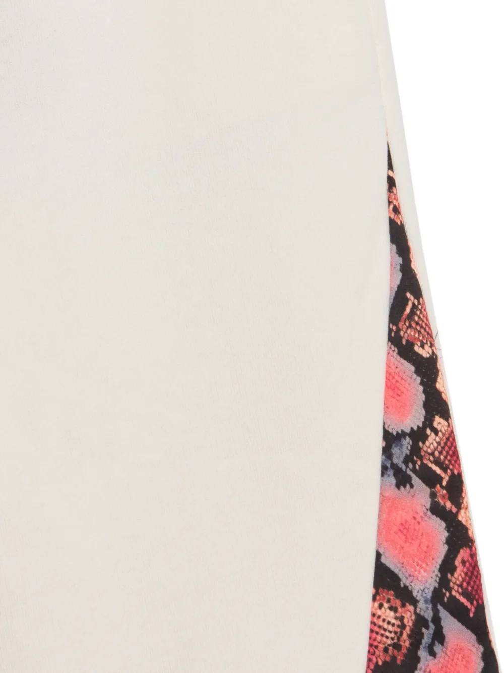 Roberto Cavalli Junior snakeskin-print flared trousers Beige