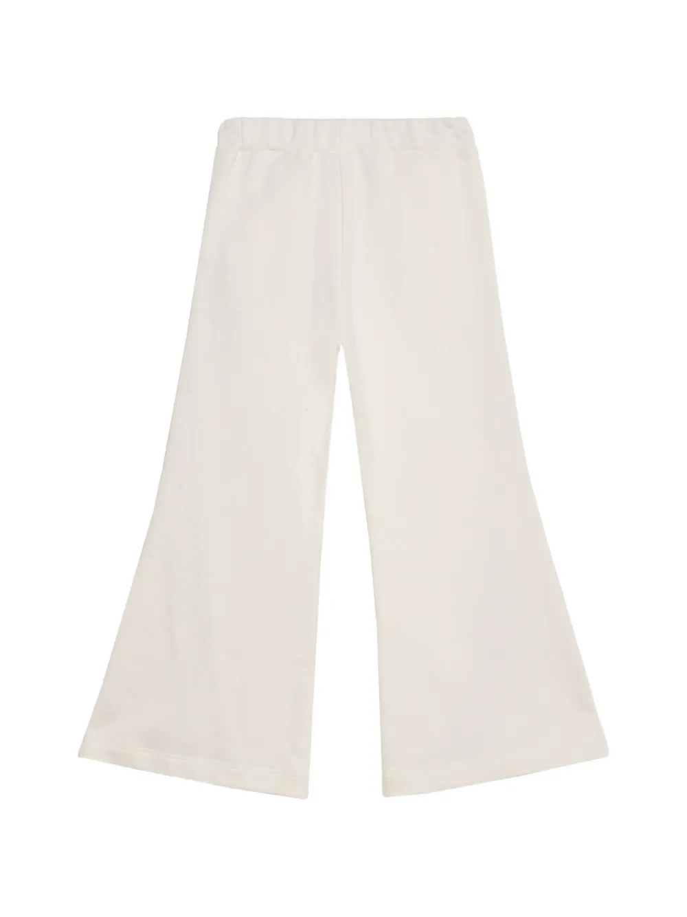 Roberto Cavalli Junior snakeskin-print flared trousers Beige