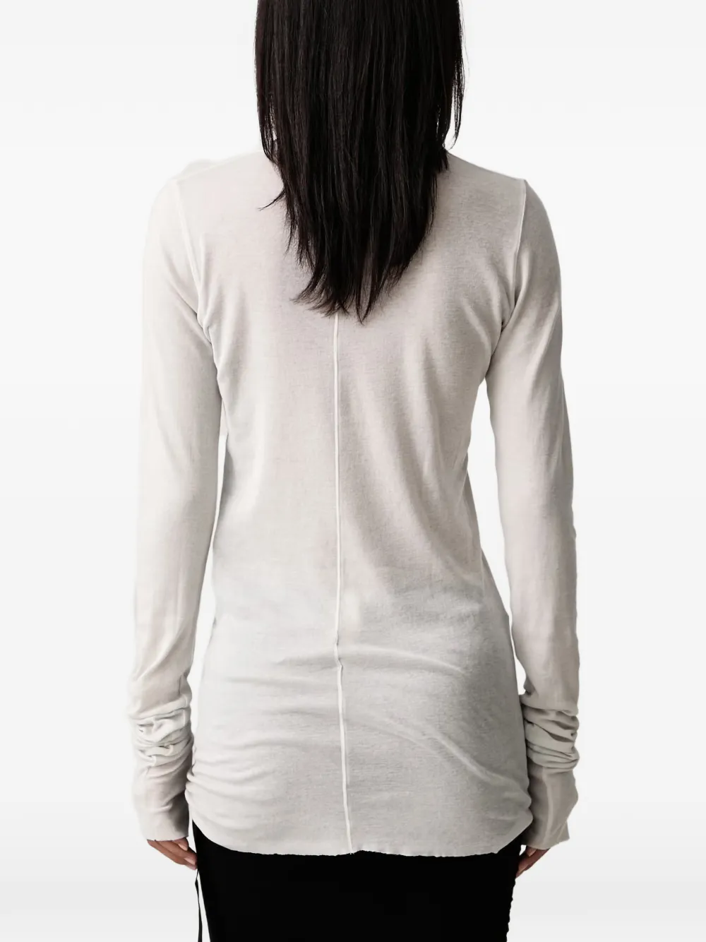 Rick Owens DRKSHDW Basic long-sleeve T-shirt Wit