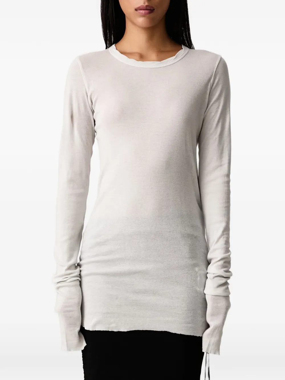 Rick Owens DRKSHDW Basic long-sleeve T-shirt Wit