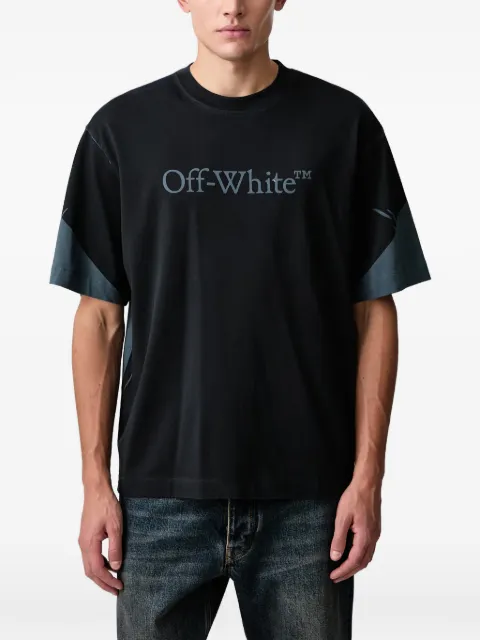 Off-White Negative Big Bookish Skate panelled T-shirt