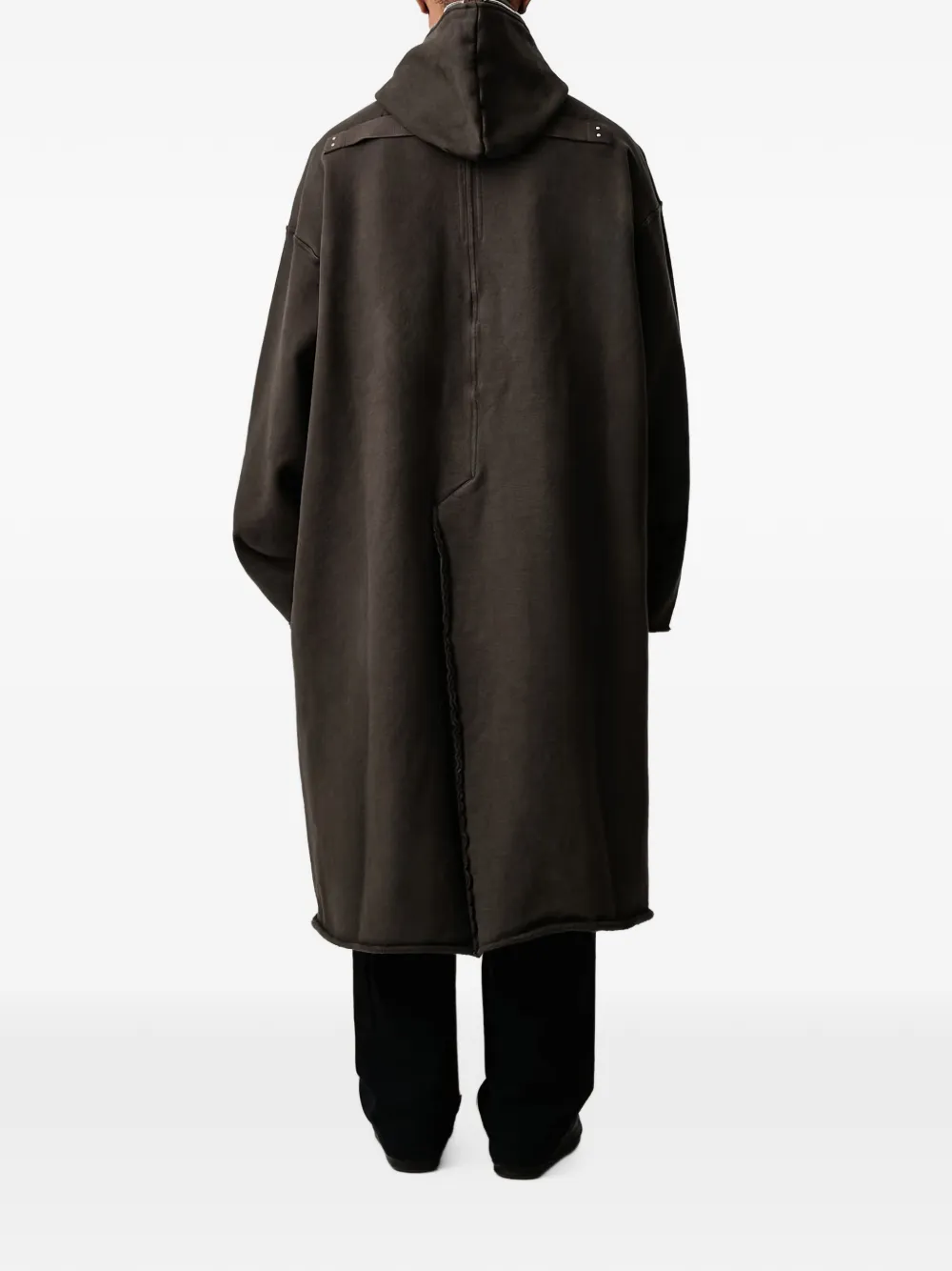 Rick Owens DRKSHDW Gimp hooded zip-up coat Bruin