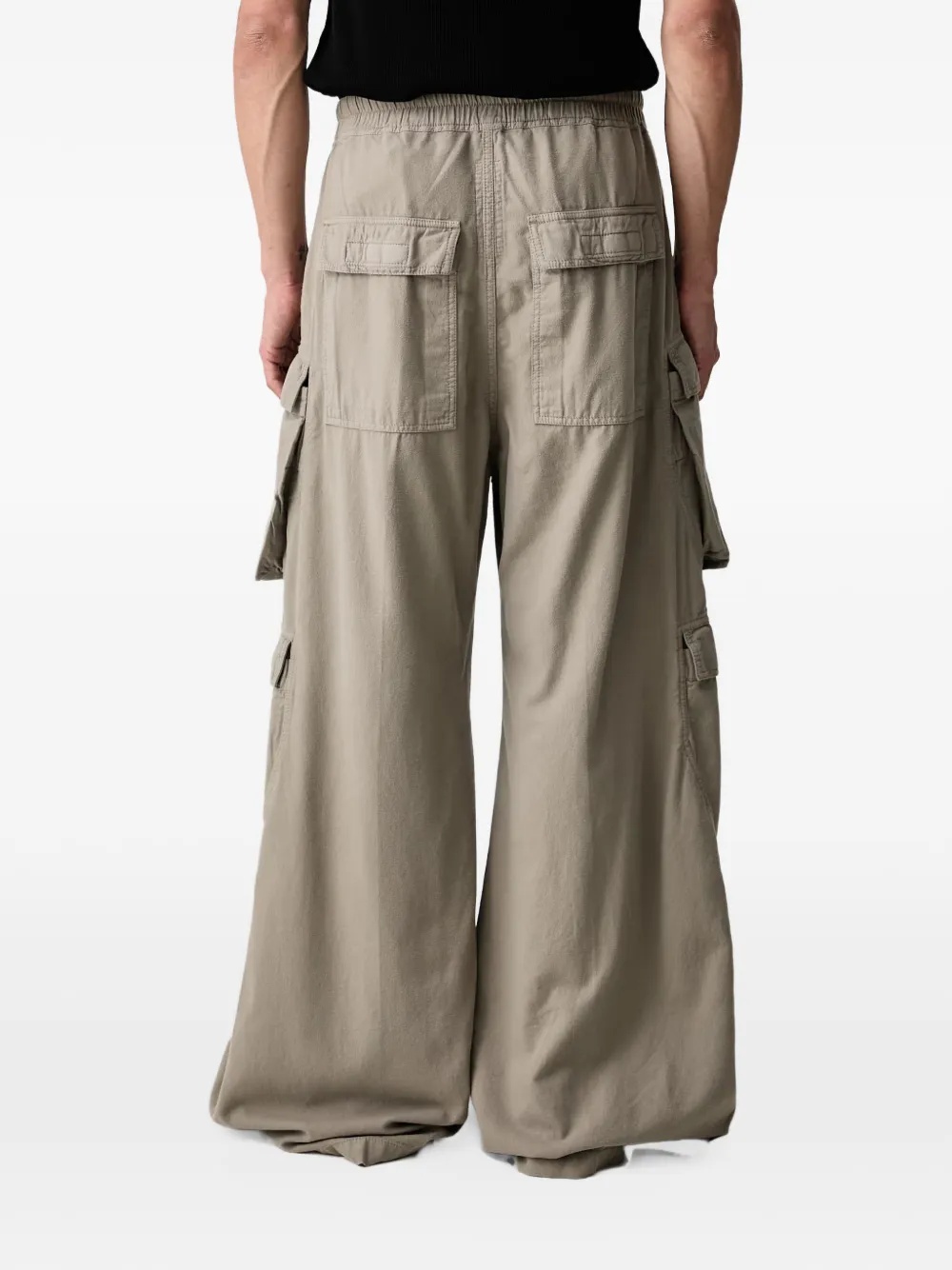 Rick Owens DRKSHDW drawstring wide-leg cargo pants Beige