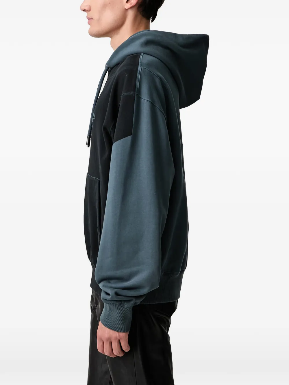 Off-White Negative Big Bookish hoodie met colourblocking en logo-print Zwart