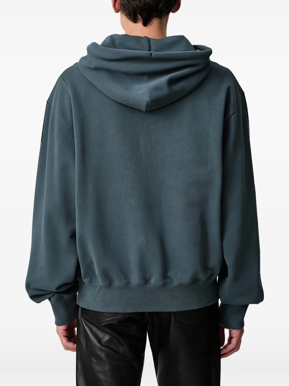 Off-White Negative Big Bookish hoodie met colourblocking en logo-print Zwart
