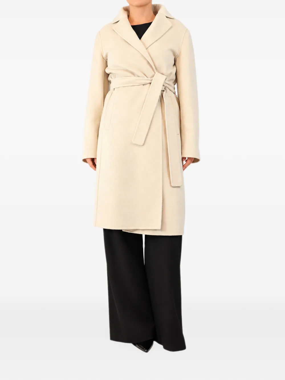 'S Max Mara belted wool coat - Neutrals