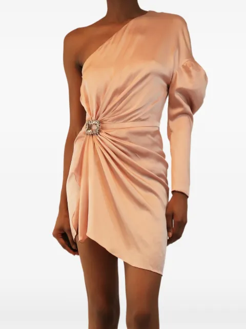 Alexandre Vauthier one-shoulder diamante-embellishement mini dress