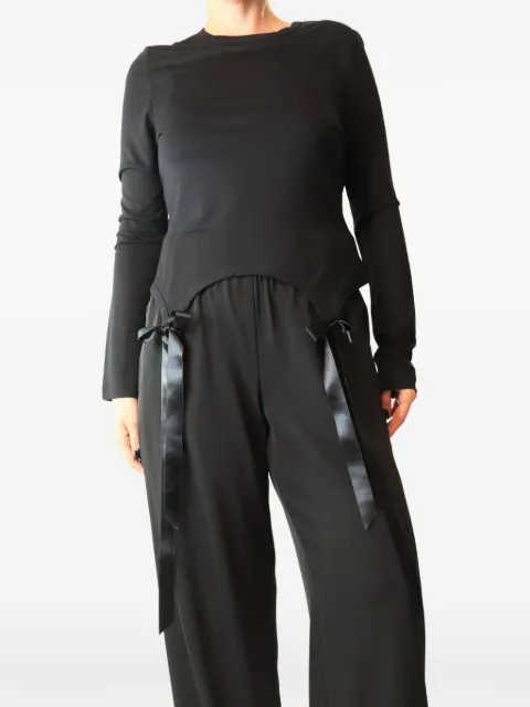 Simone Rocha ribbon-detail long-sleeve top
