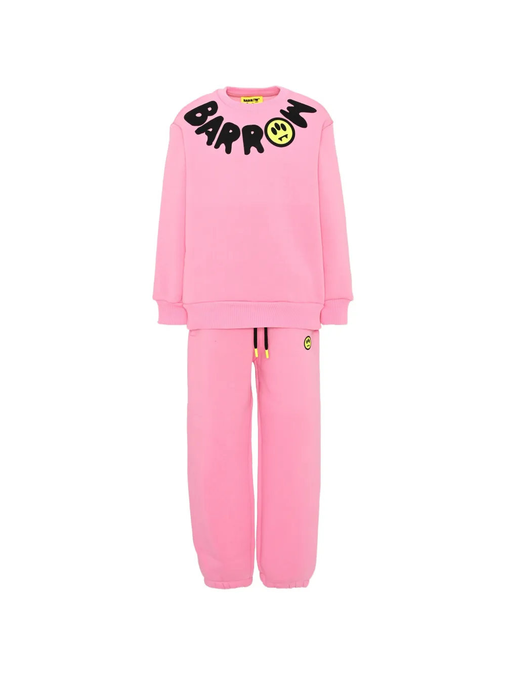 Barrow kids logo-print cotton tracksuit - Rosa