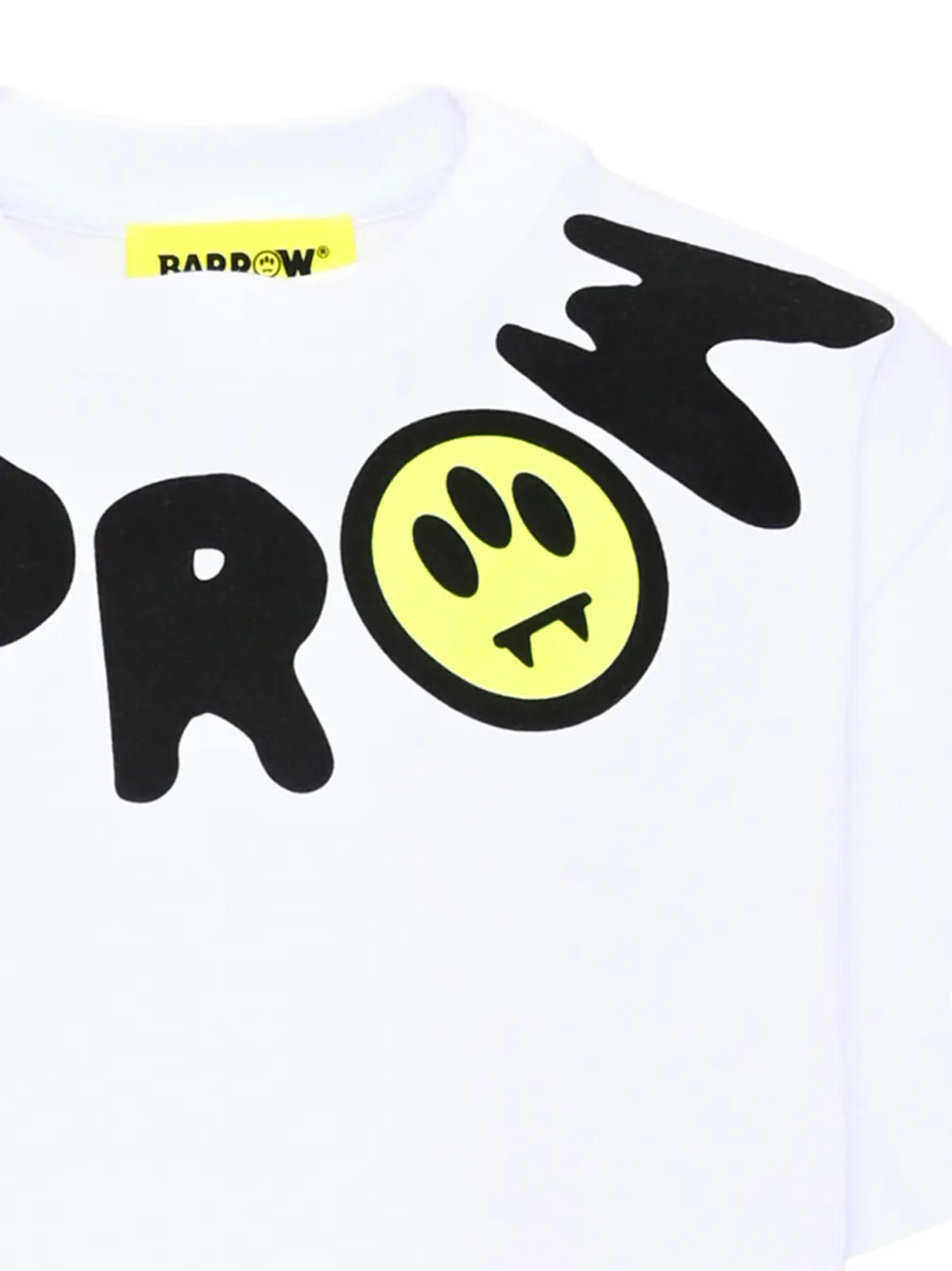 Barrow kids logo-print cotton T-shirt Wit