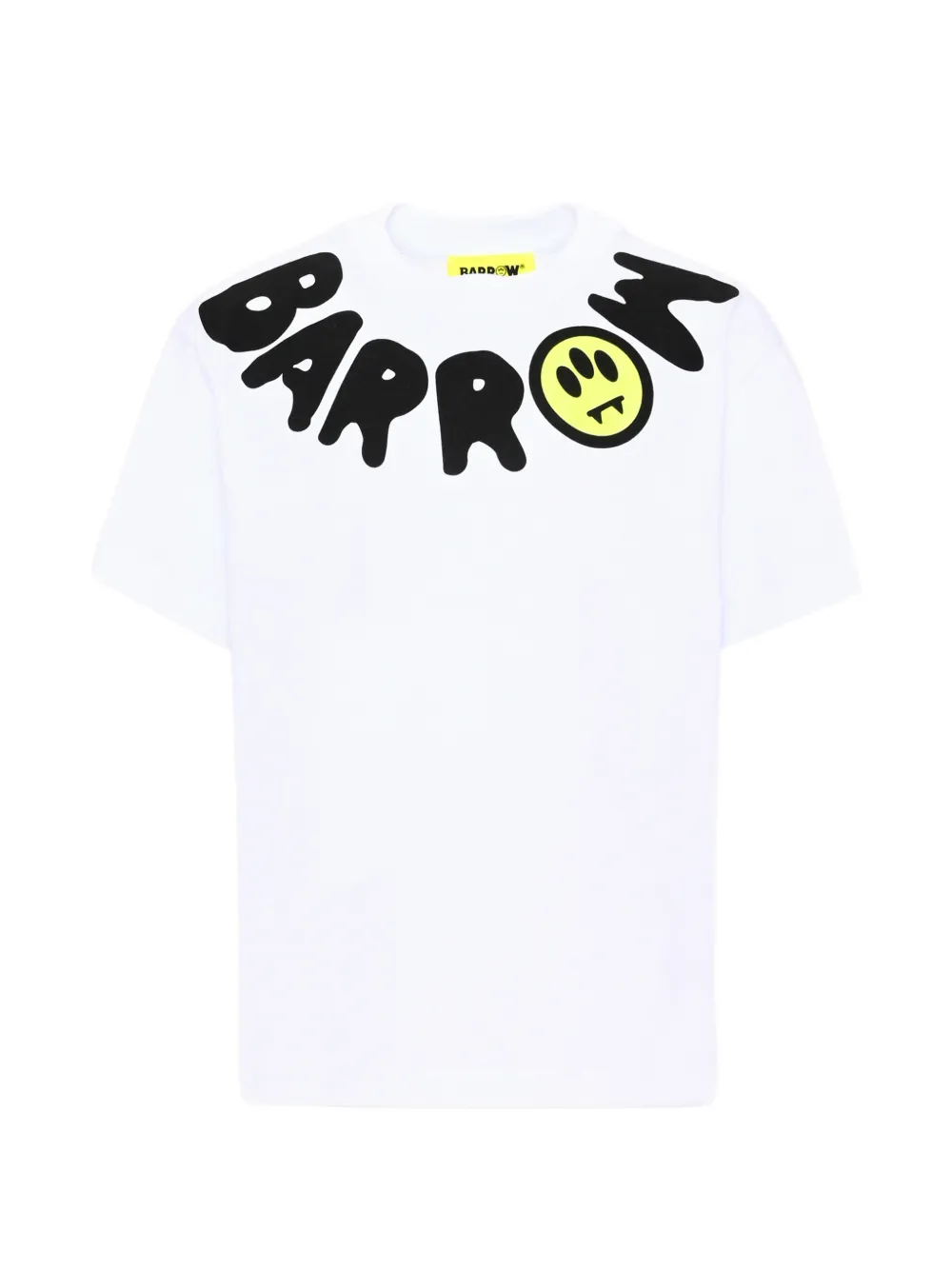 Barrow kids logo-print cotton T-shirt - Bianco