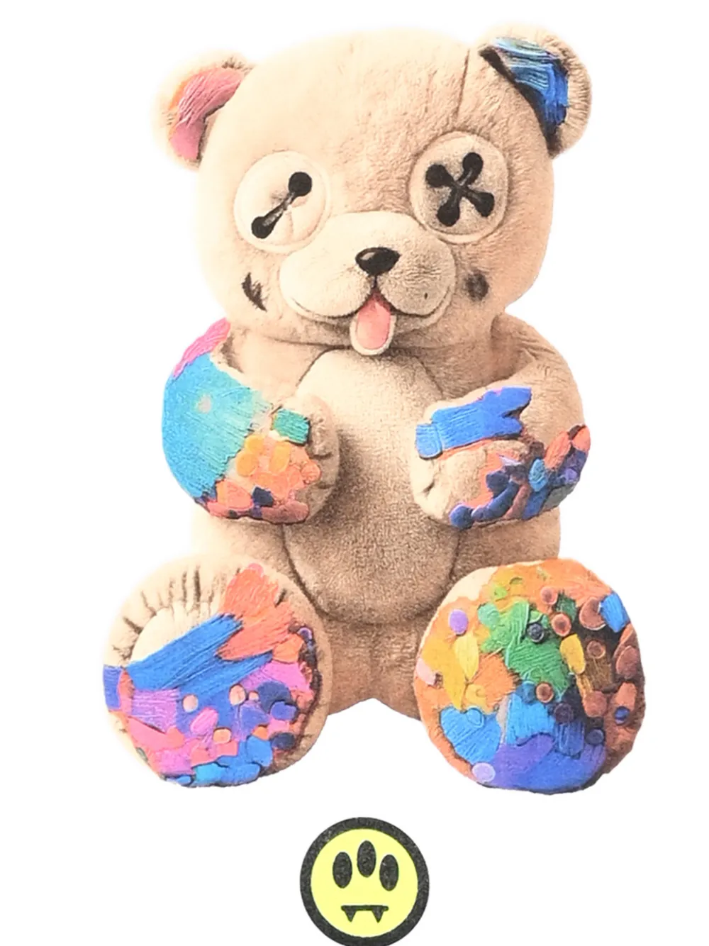 Barrow kids teddy-bear print T-shirt Wit
