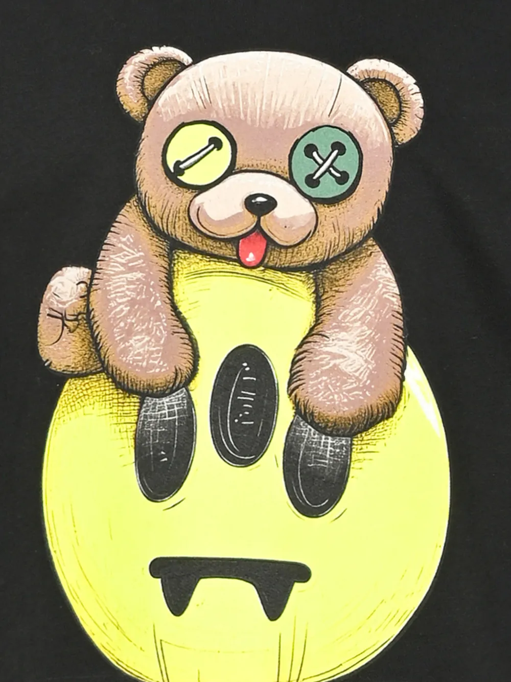 Barrow kids teddy bear graphic-print T-shirt Zwart