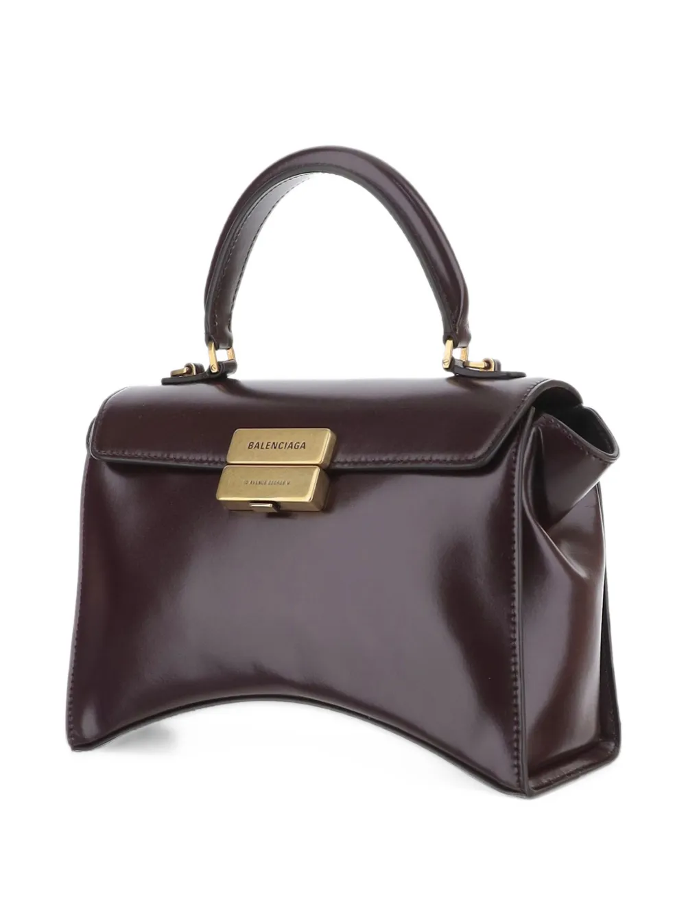 Balenciaga Hourglass Avenue top handle bag small Bruin