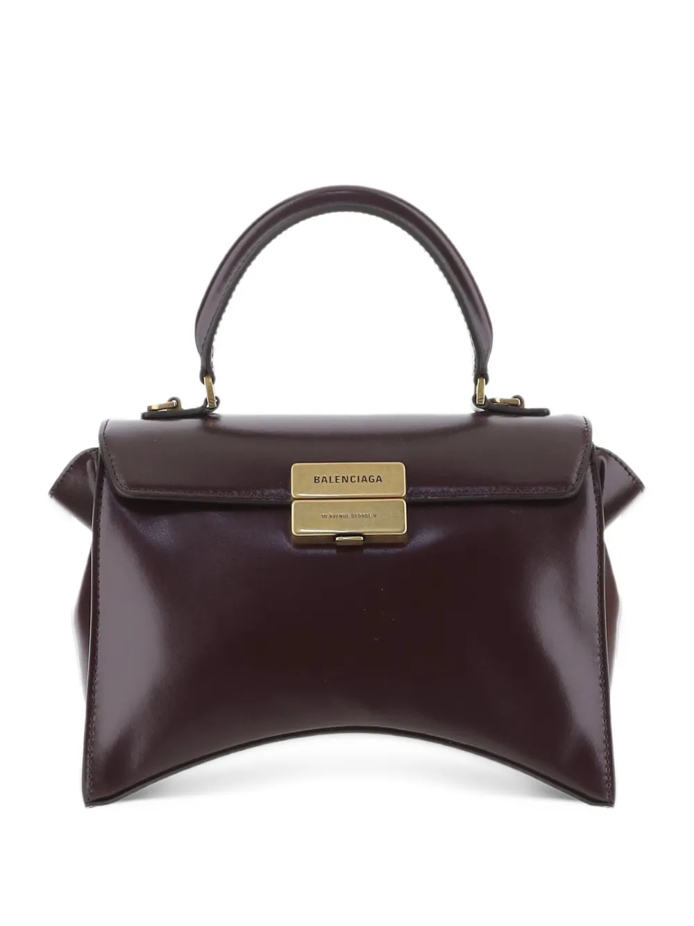 Balenciaga Hourglass Avenue top handle bag small Bruin