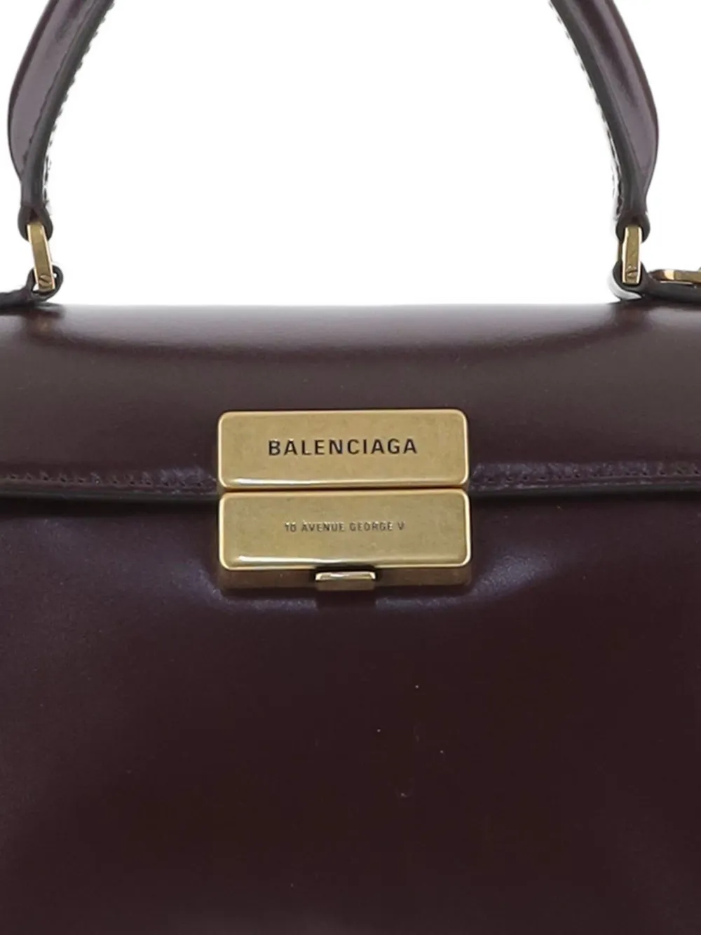 Balenciaga Hourglass Avenue top handle bag small Bruin
