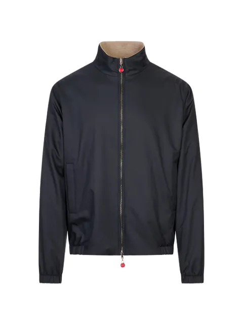 Kiton reversible high-collar jacket