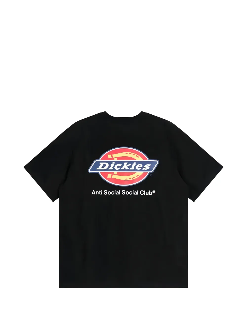 Anti Social Club x Dickies logo-print T-shirt Zwart