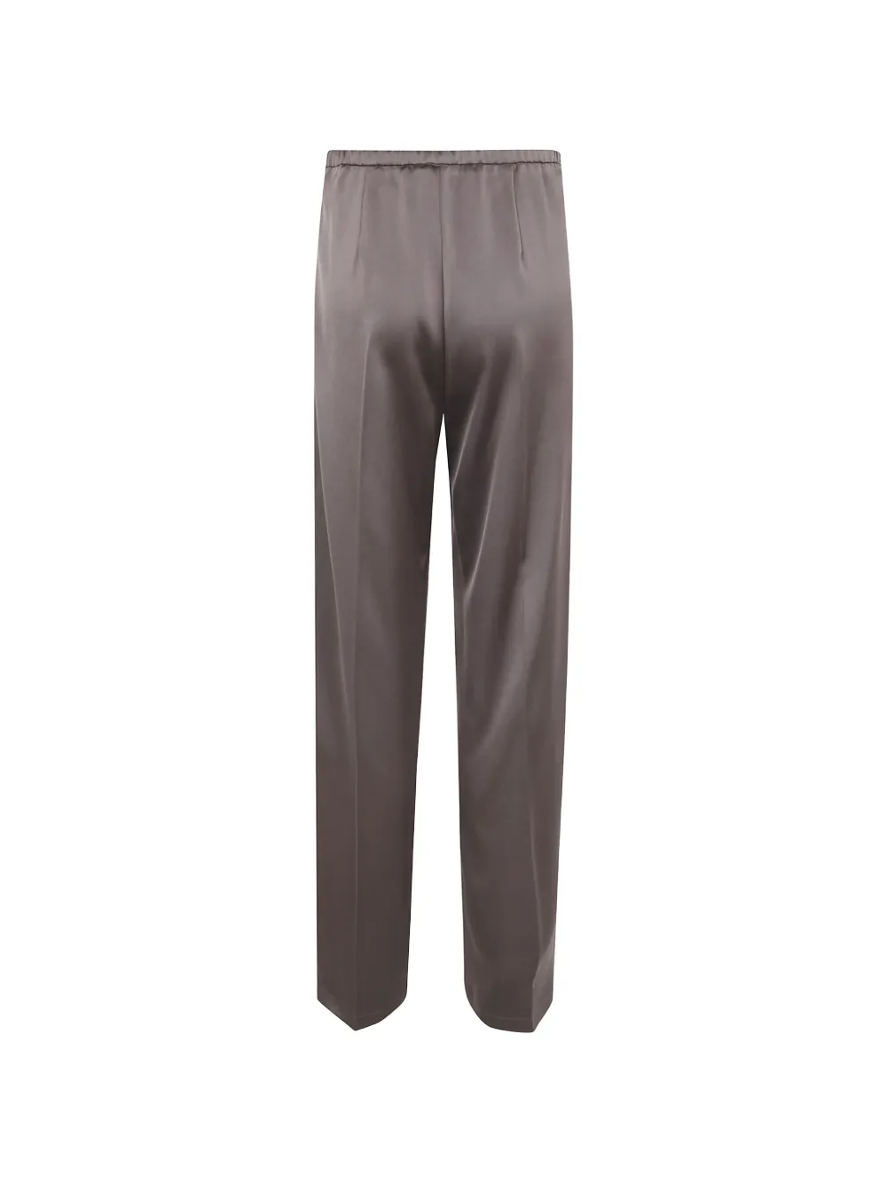 DRHOPE satin-finish straight-leg trousers Grijs