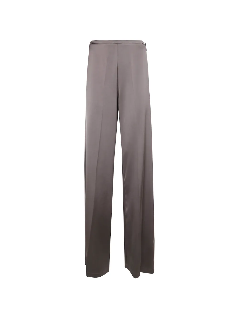 DRHOPE satin-finish straight-leg trousers Grijs