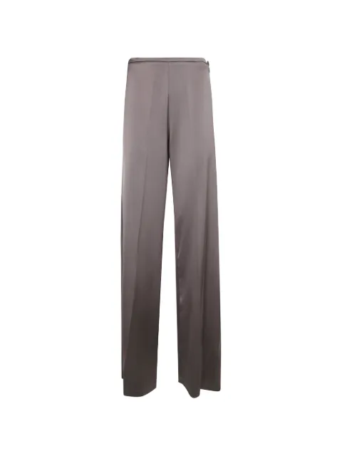DRHOPE satin-finish straight-leg trousers