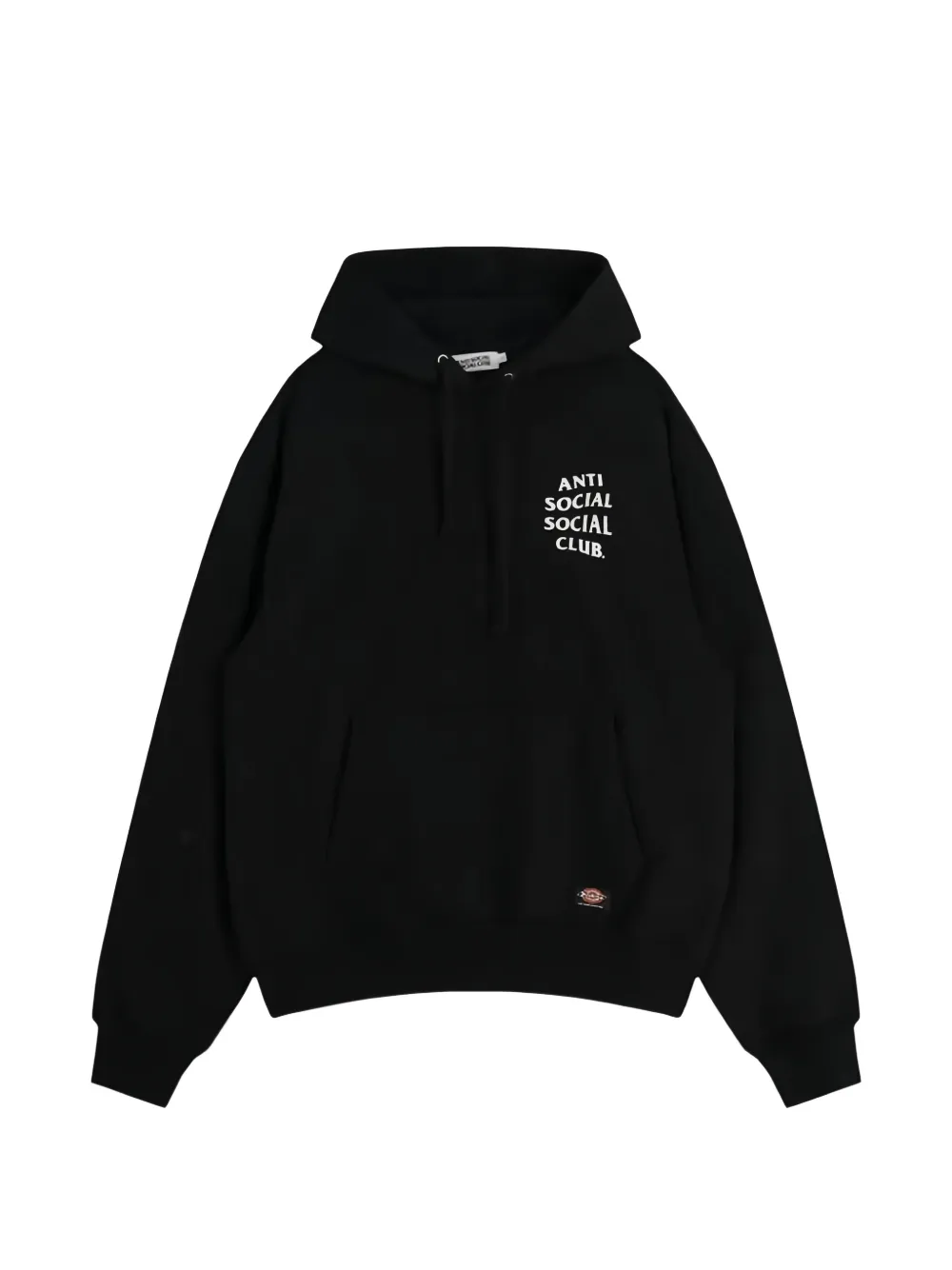 Anti Social Club x Dickies logo-embroidered hoodie Zwart