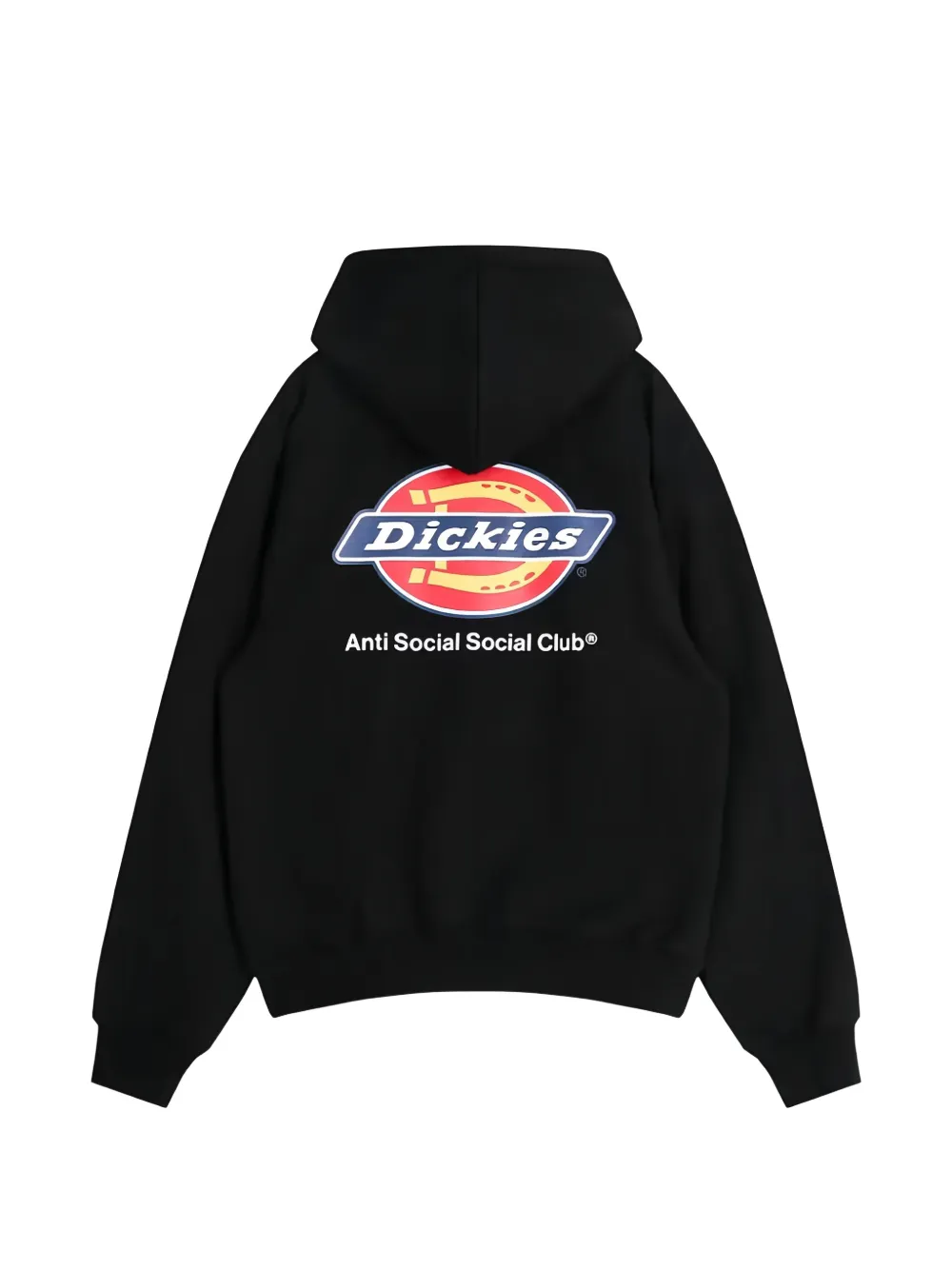 Anti Social Club x Dickies logo-embroidered hoodie Zwart