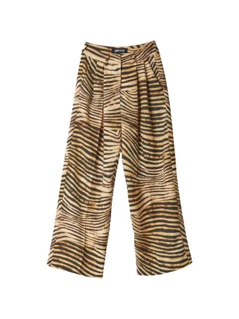 Just Cavalli pantalones palazzo con animal print