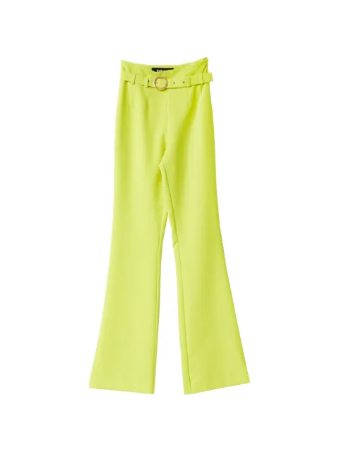 Just Cavalli belted flared trousers