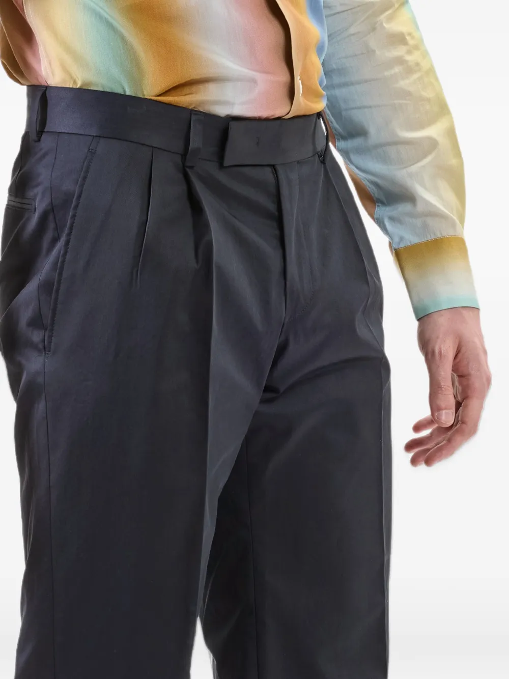 Karl Lagerfeld pleated tailored trousers Zwart