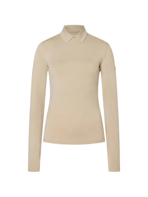 super.natural long-sleeve polo top