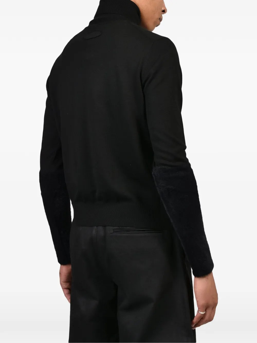 EPHMRL contrast-sleeve turtleneck sweater Zwart
