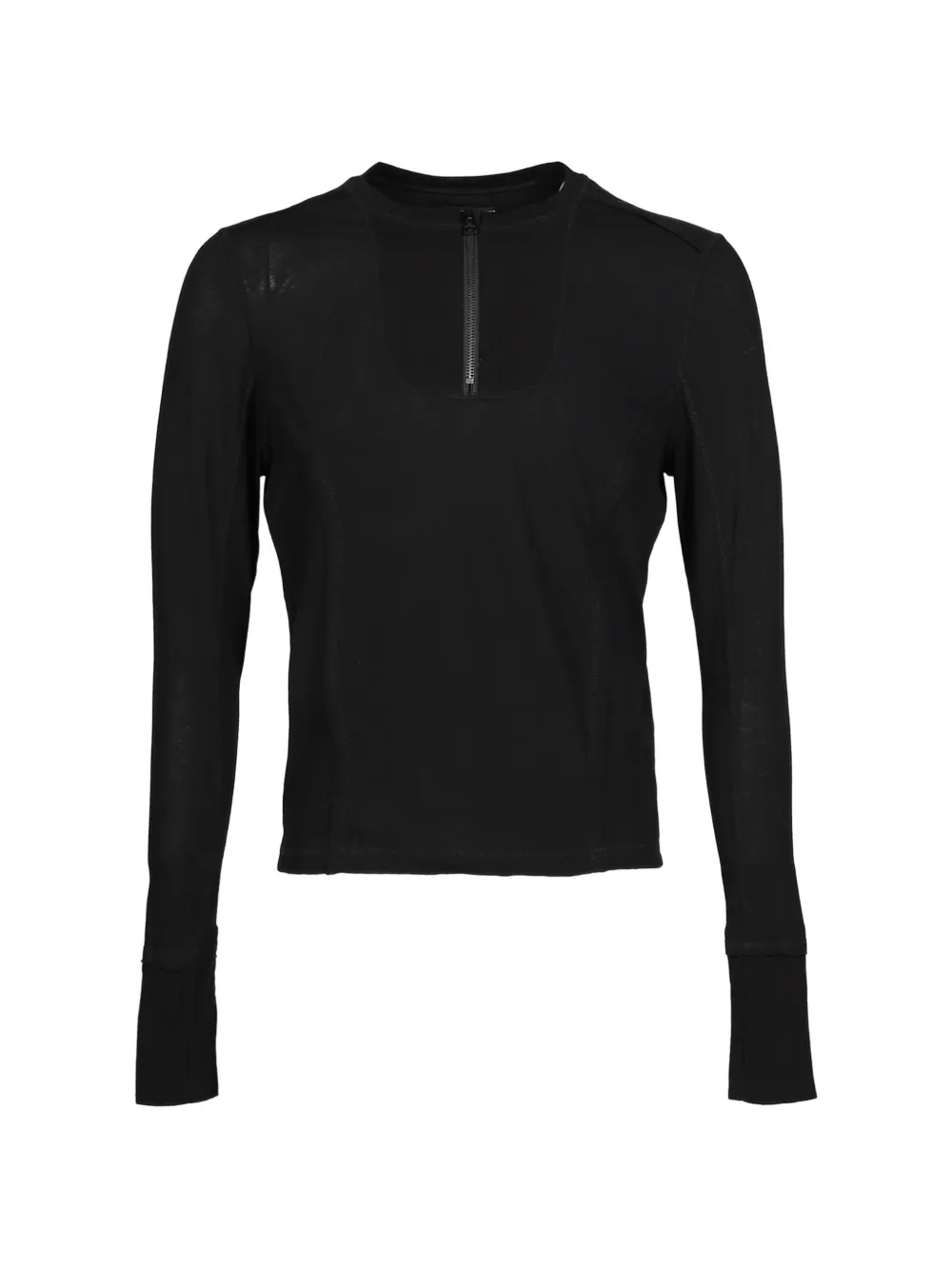 EPHMRL half-zip long-sleeves T-shirt - Nero