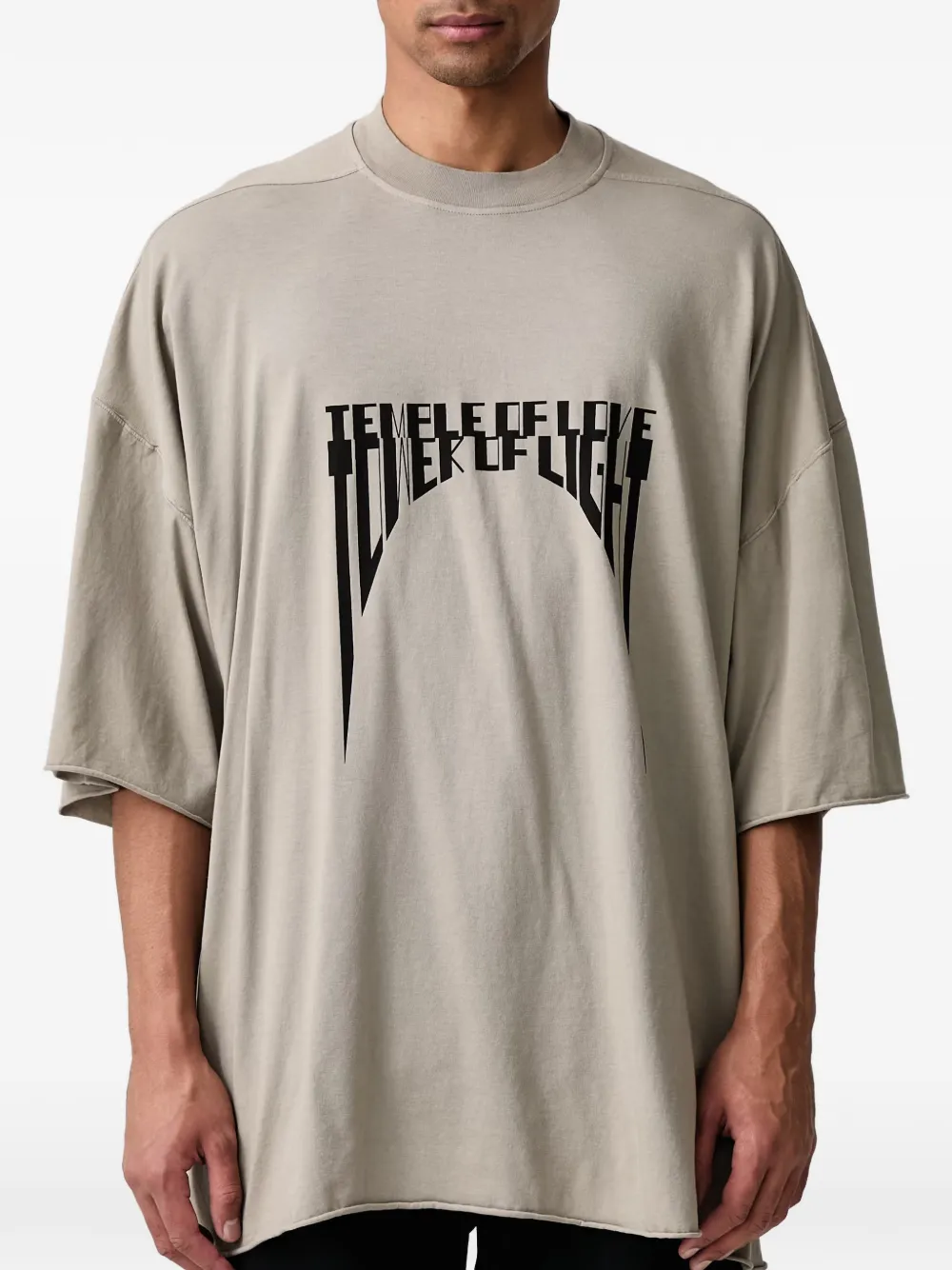 Rick Owens DRKSHDW Tommy graphic-print T-shirt Groen