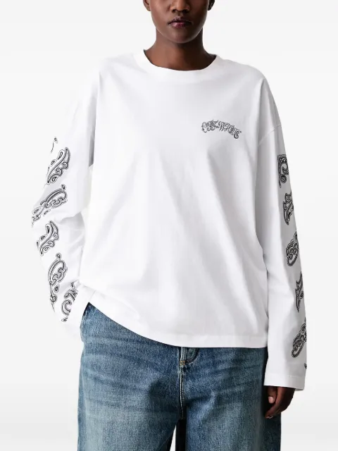 Off-White camiseta Paisley Diags con motivo gráfico de manga larga