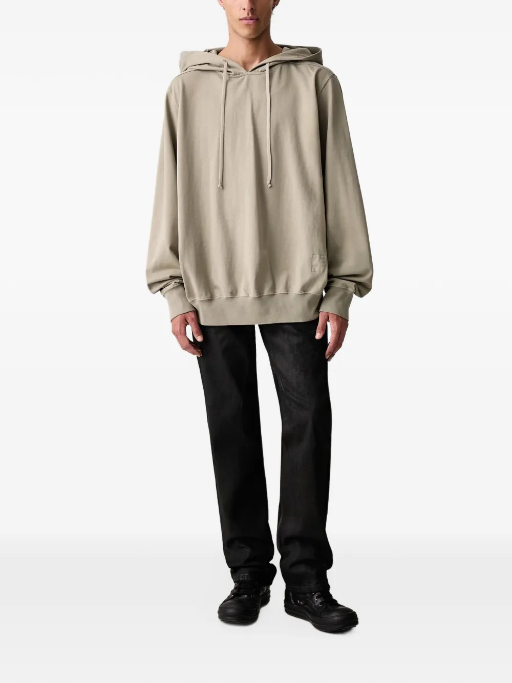Rick Owens DRKSHDW Oversized drawstring hoodie Groen