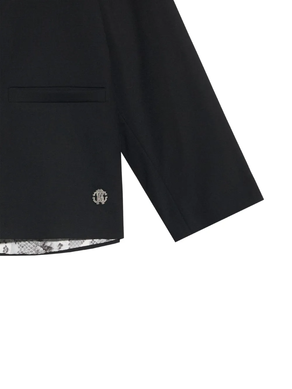 Roberto Cavalli Junior double-breasted blazer Zwart
